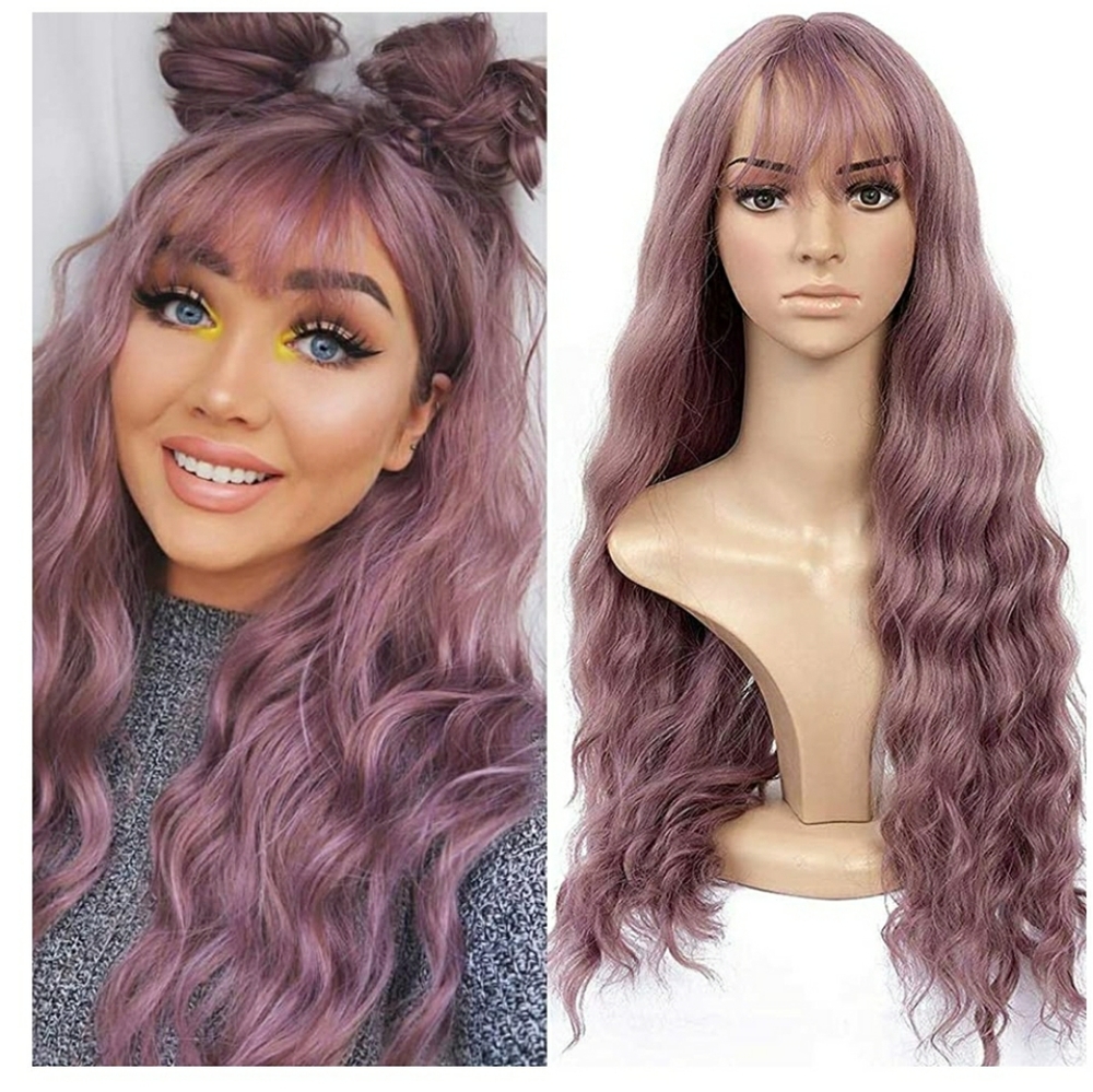 Lavender Wig 26" Long